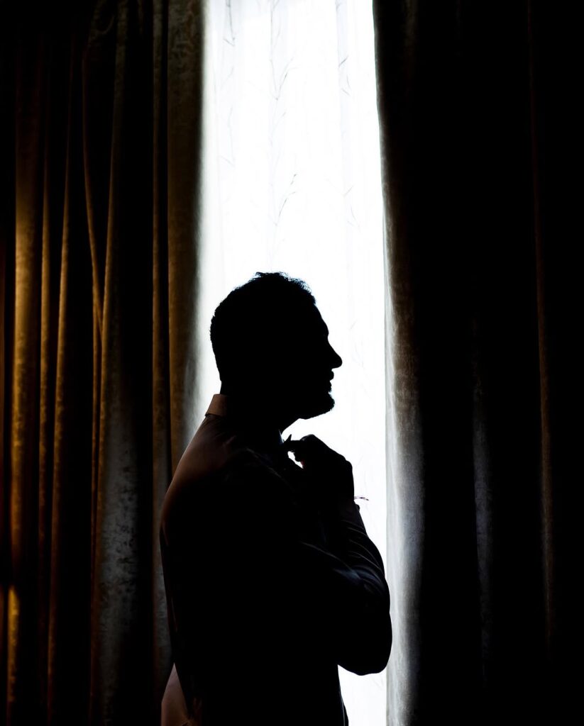 Groom portraits by Shuttersaga Production