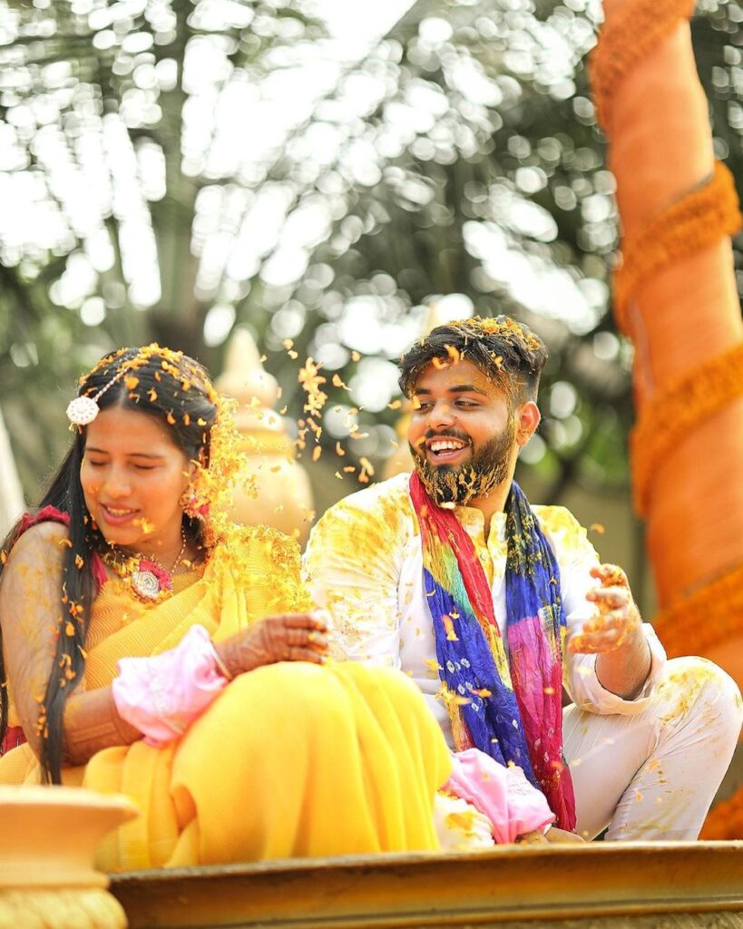 Haldi, turmeric and laughter by Shuttersaga Production